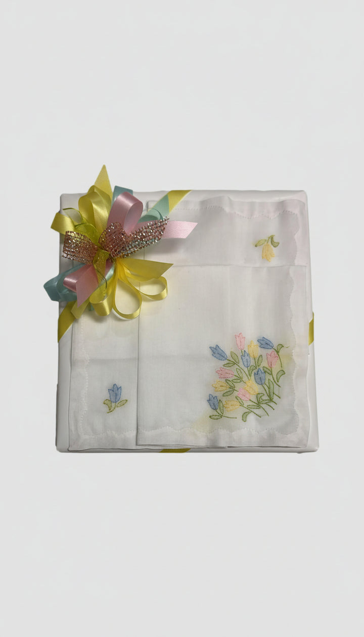 Multi-Color Flower Handkerchief