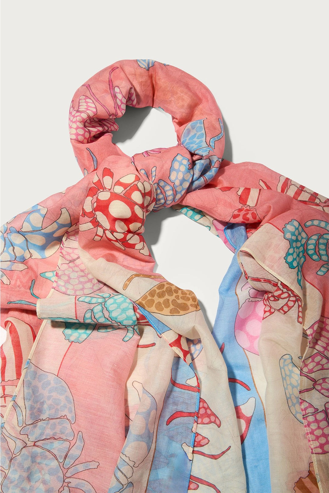 Lobster Printed Scarf - Mildred Hoit
