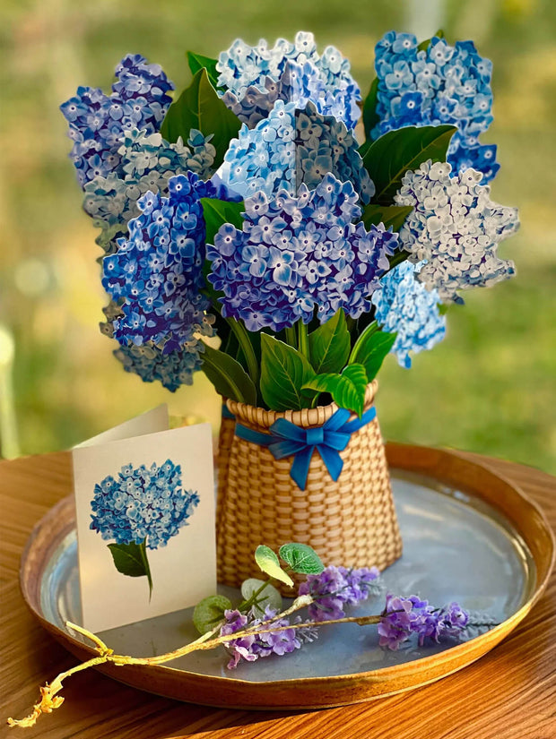 Nantucket Hydrangea Pop-up Flower Card