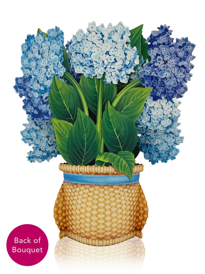 Nantucket Hydrangeas Pop-Up Card