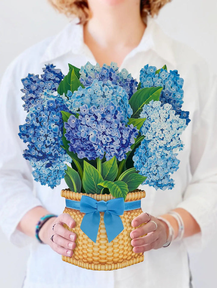 Nantucket Hydrangeas Pop-Up Card