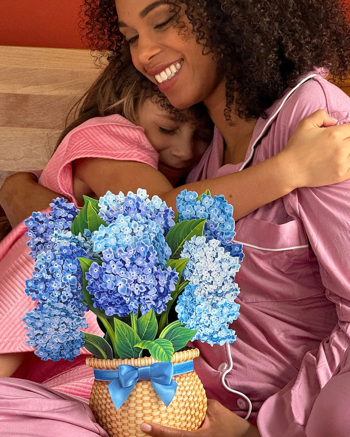 Nantucket Hydrangeas Pop-Up Card