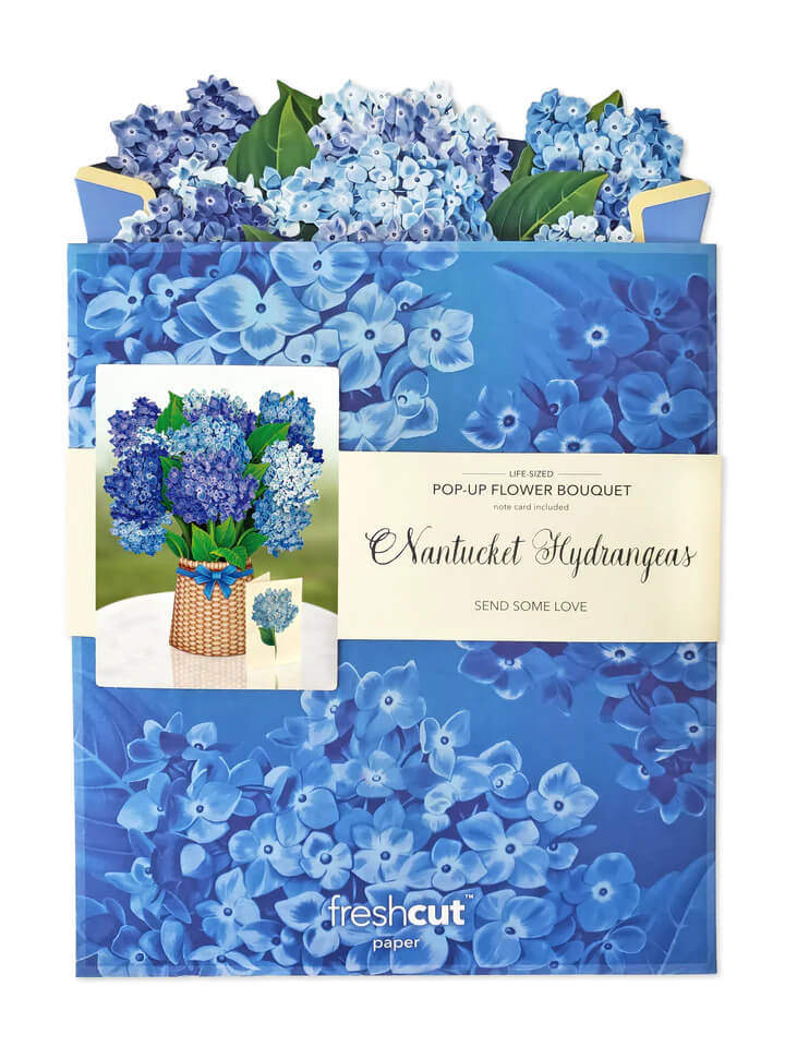 Nantucket Hydrangea Pop-up Flower Card - Mildred Hoit