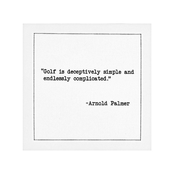Cocktail Napkins with Golf Legends Quotes