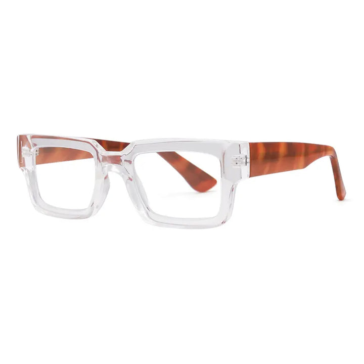 Jonah Blue Light Readers in Transparent Clear & Tortoise - Mildred Hoit