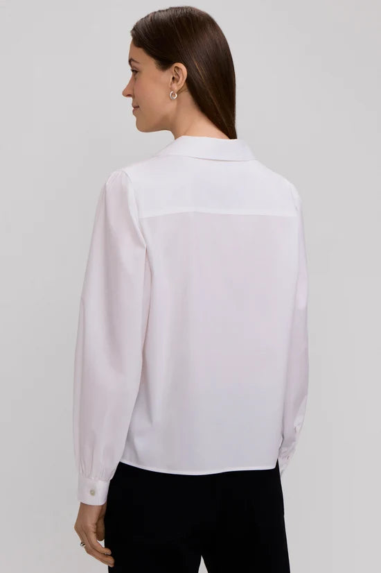 Foxcroft Alix Long Sleeve Shirt in White