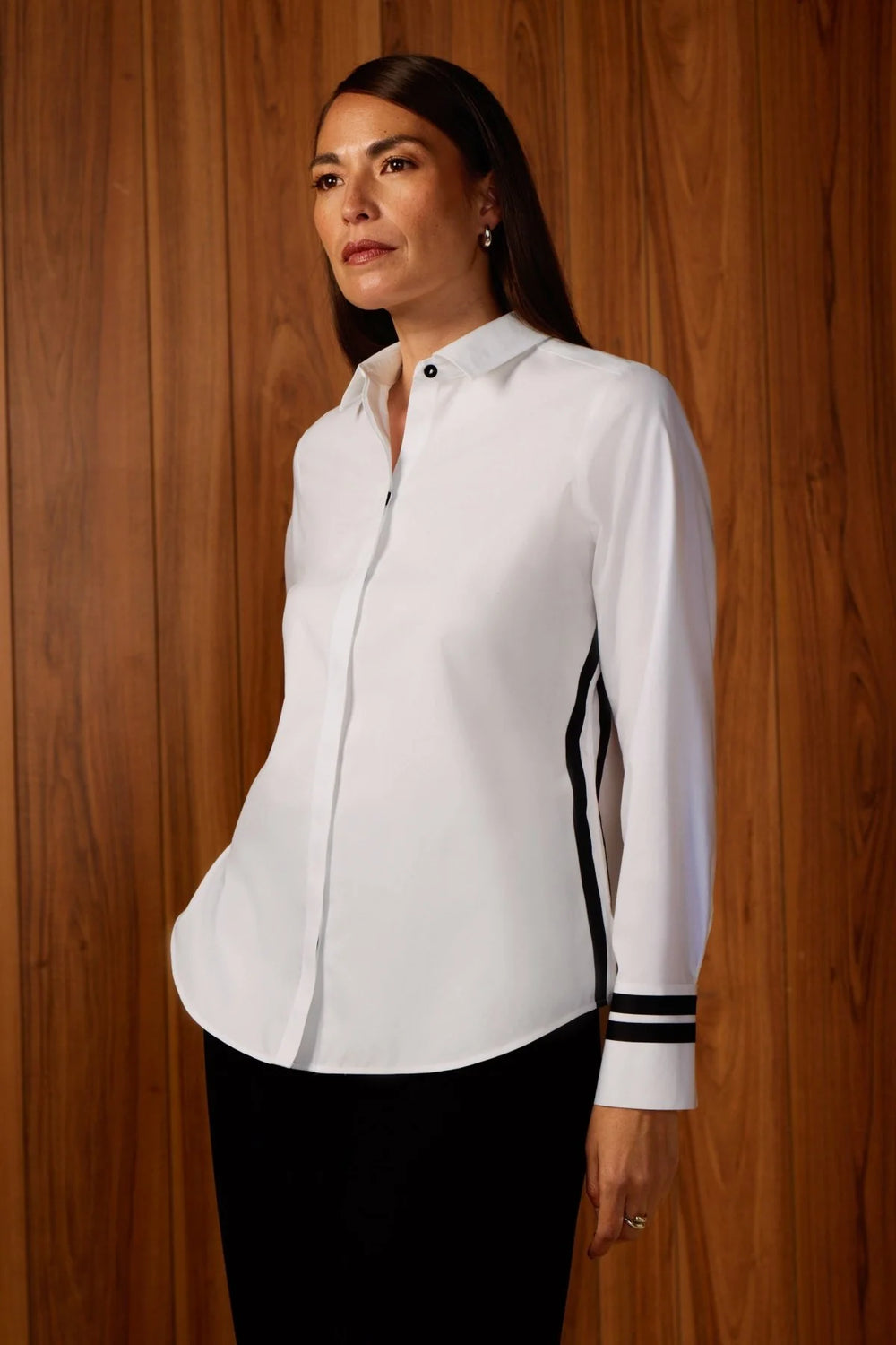Foxcroft Brooke Shirt in White - Mildred Hoit