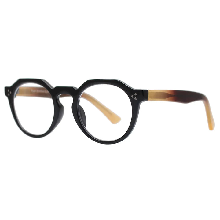 Parker Blue Light Readers in Black & Cream - Mildred Hoit