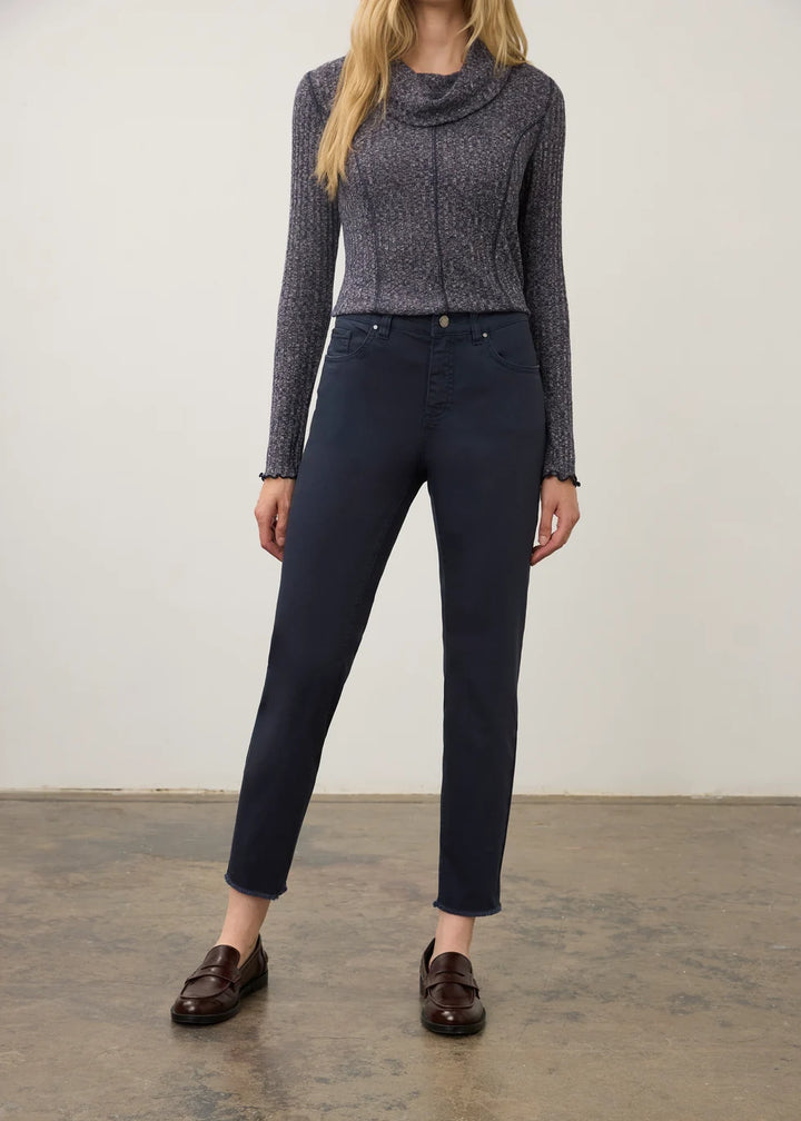 Olivia Slim Leg Ankle Pant in Blueberry