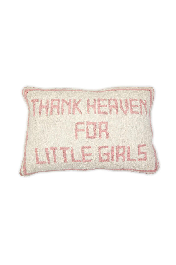 'Thank Heaven for Little Girls' Throw Pillow available at Mildred Hoit in Palm Beach.