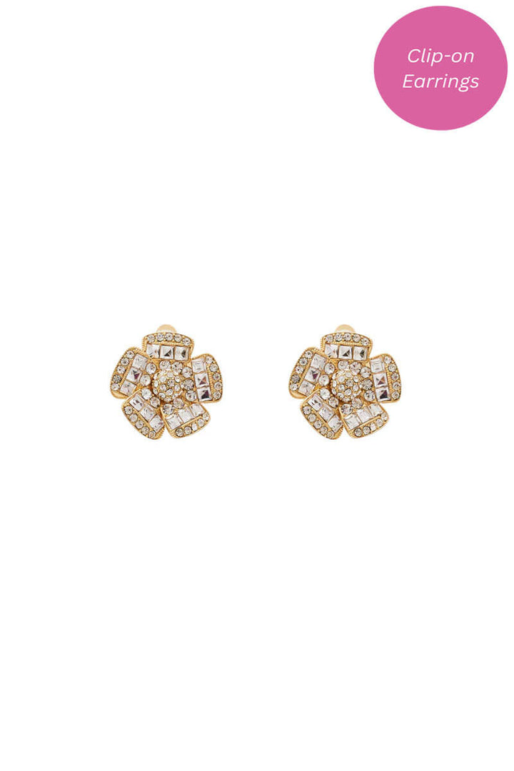 Kenneth Jay Lane Crystal Flower Earring