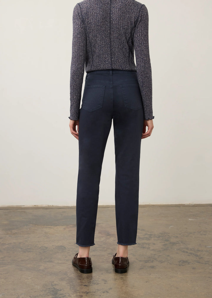 Olivia Slim Leg Ankle Pant in Blueberry