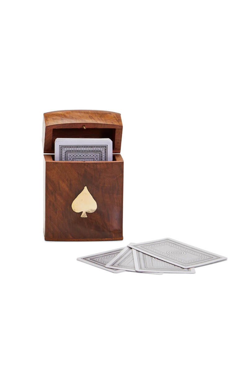 Playing Card Set in Wooden Box