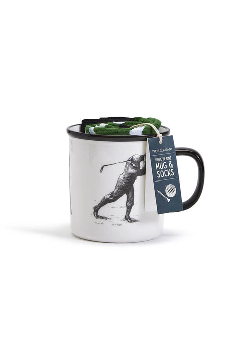 Golf Themed Mug and Sock Gift Set