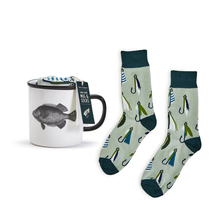 Fishing Themed Mug and Sock Gift Set - Mildred Hoit