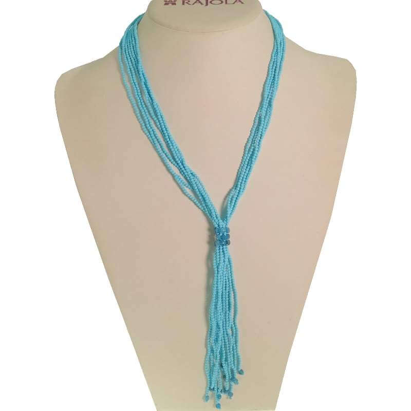 Charleston Necklace in Apatite and Gold - Mildred Hoit