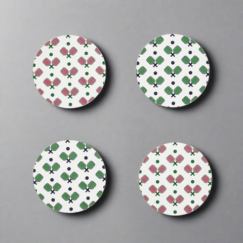 'Dinks on Me' Pickleball Themed Coasters