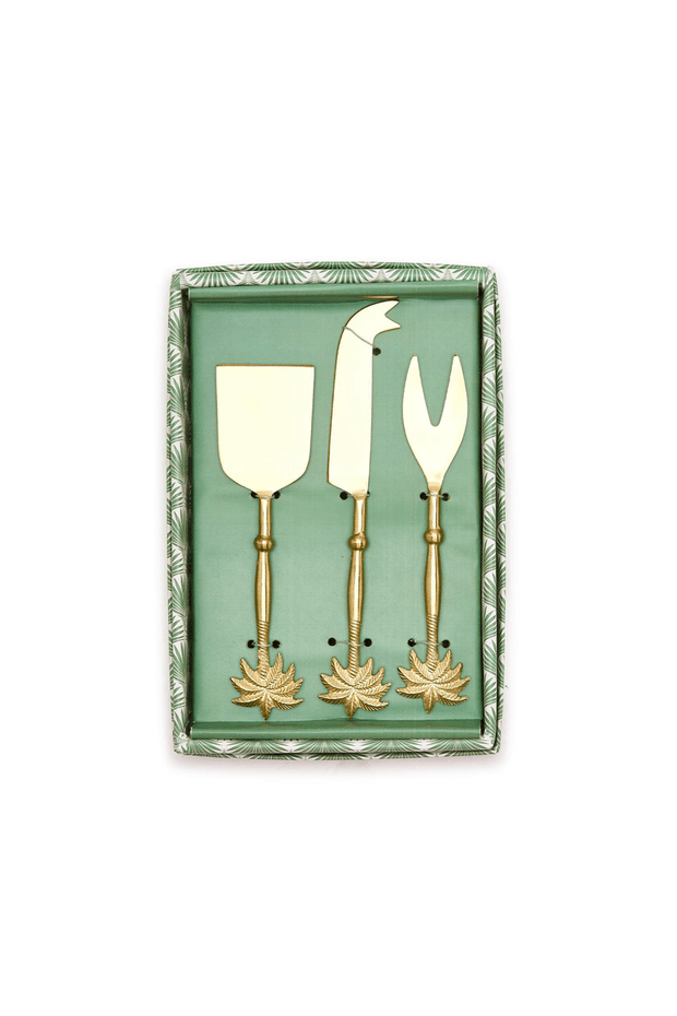 Palm Tree Cheese Knife Set available at Mildred Hoit in Palm Beach.