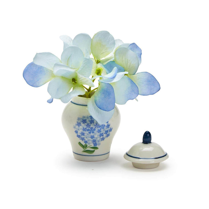 Hydrangea Mini Ginger Jar with 20 Picks - Mildred Hoit