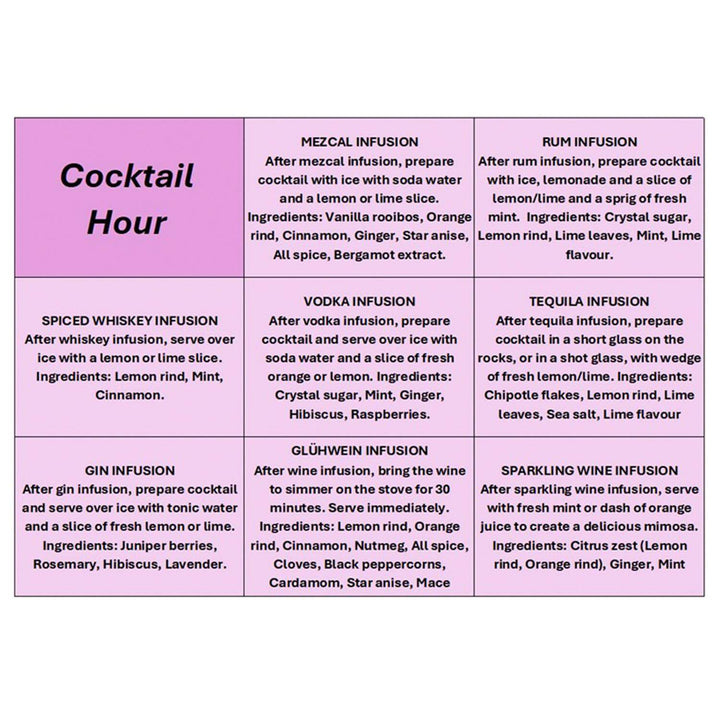 Cocktail Hour Botanical Infusions