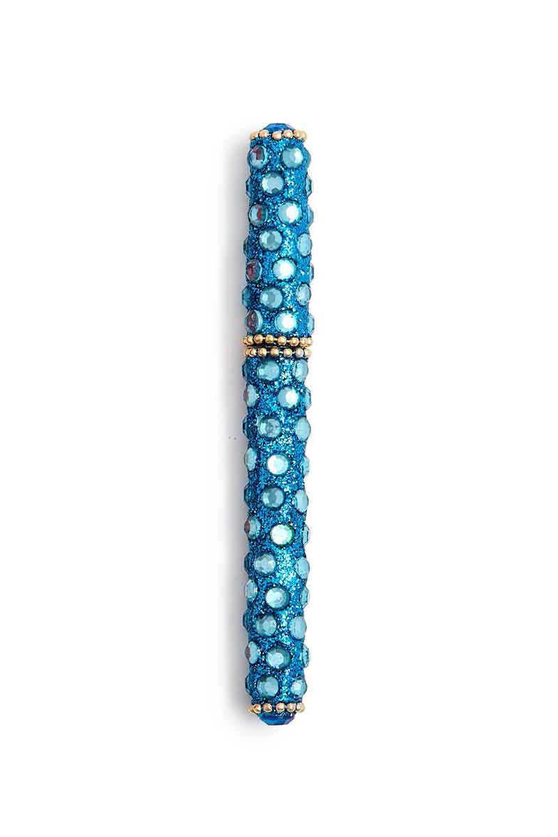 Sparkling Jewel Mosaic Pen in Aquamarine - Mildred Hoit