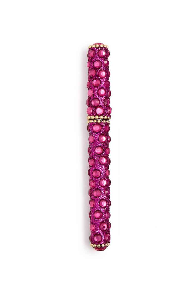 Sparkling Jewel Mosaic Pen in Rose Quartz - Mildred Hoit