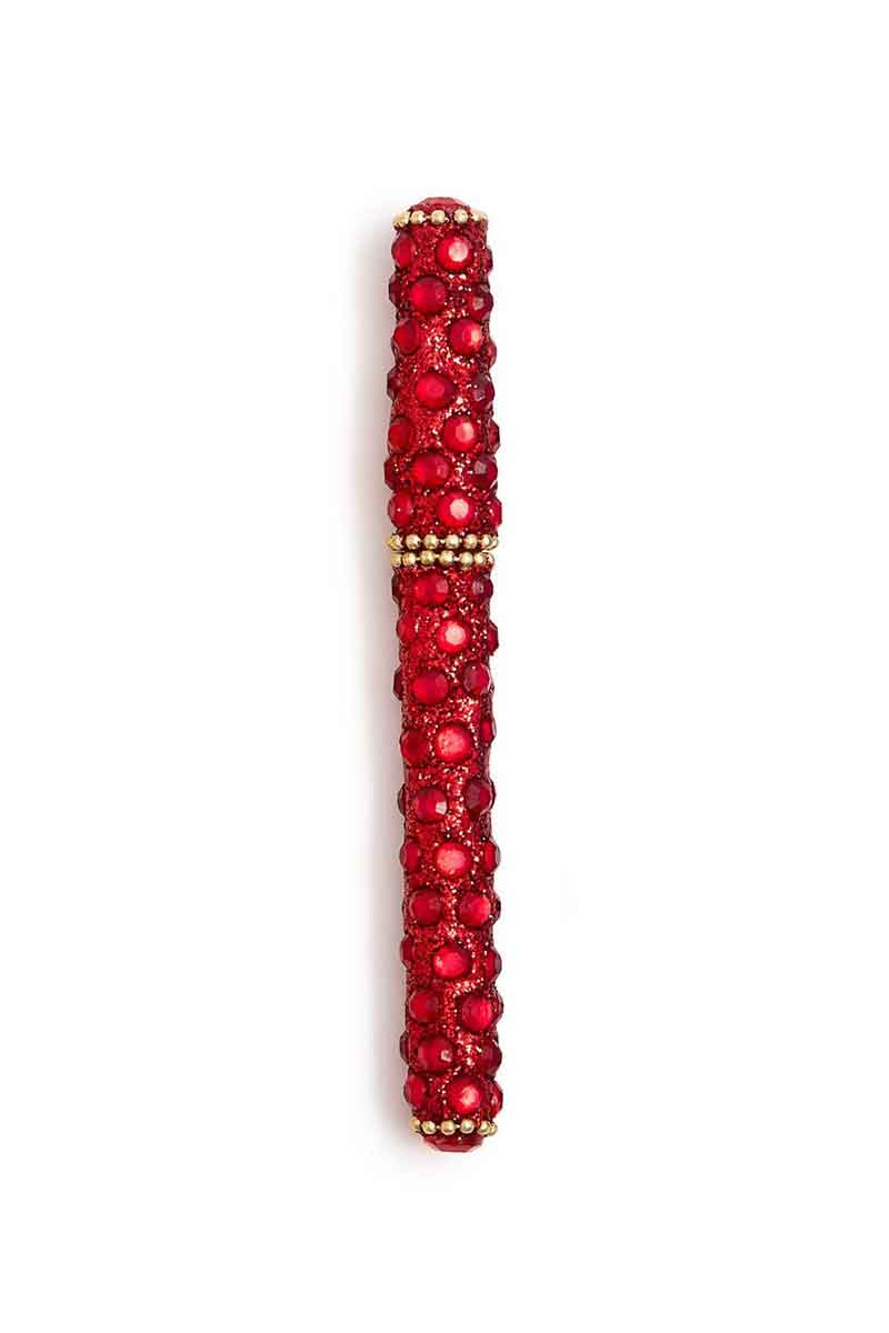 Sparkling Jewel Mosaic Pen in Ruby - Mildred Hoit