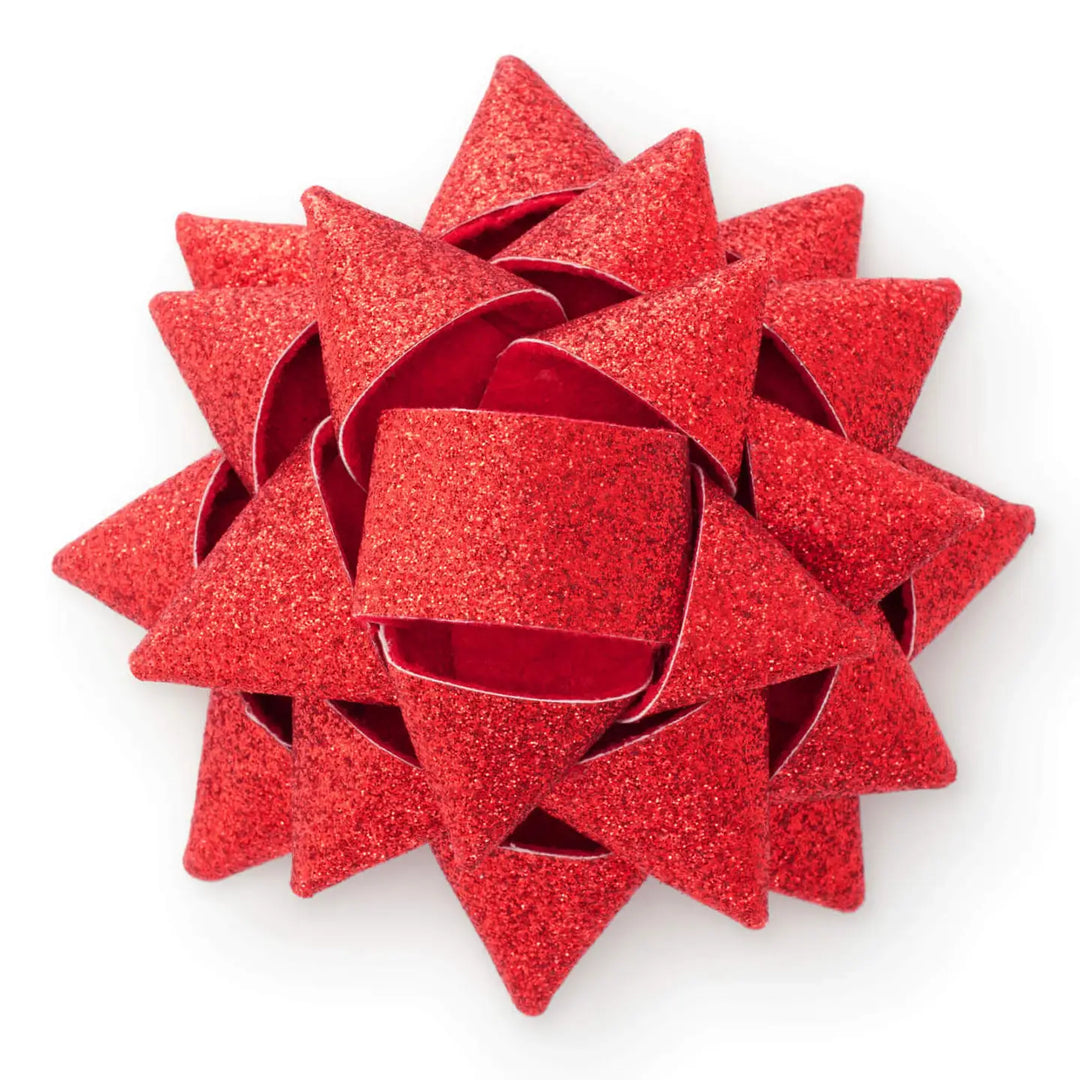 Red Gift Bow Dog Collar Attachment - Mildred Hoit
