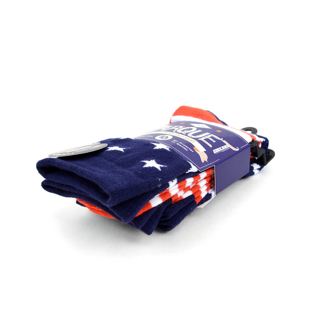 Men's American Flag Novelty Socks-3 Pack - Mildred Hoit