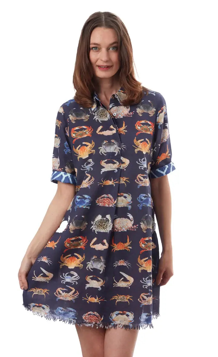 Chatham Dress Crab Print Dress