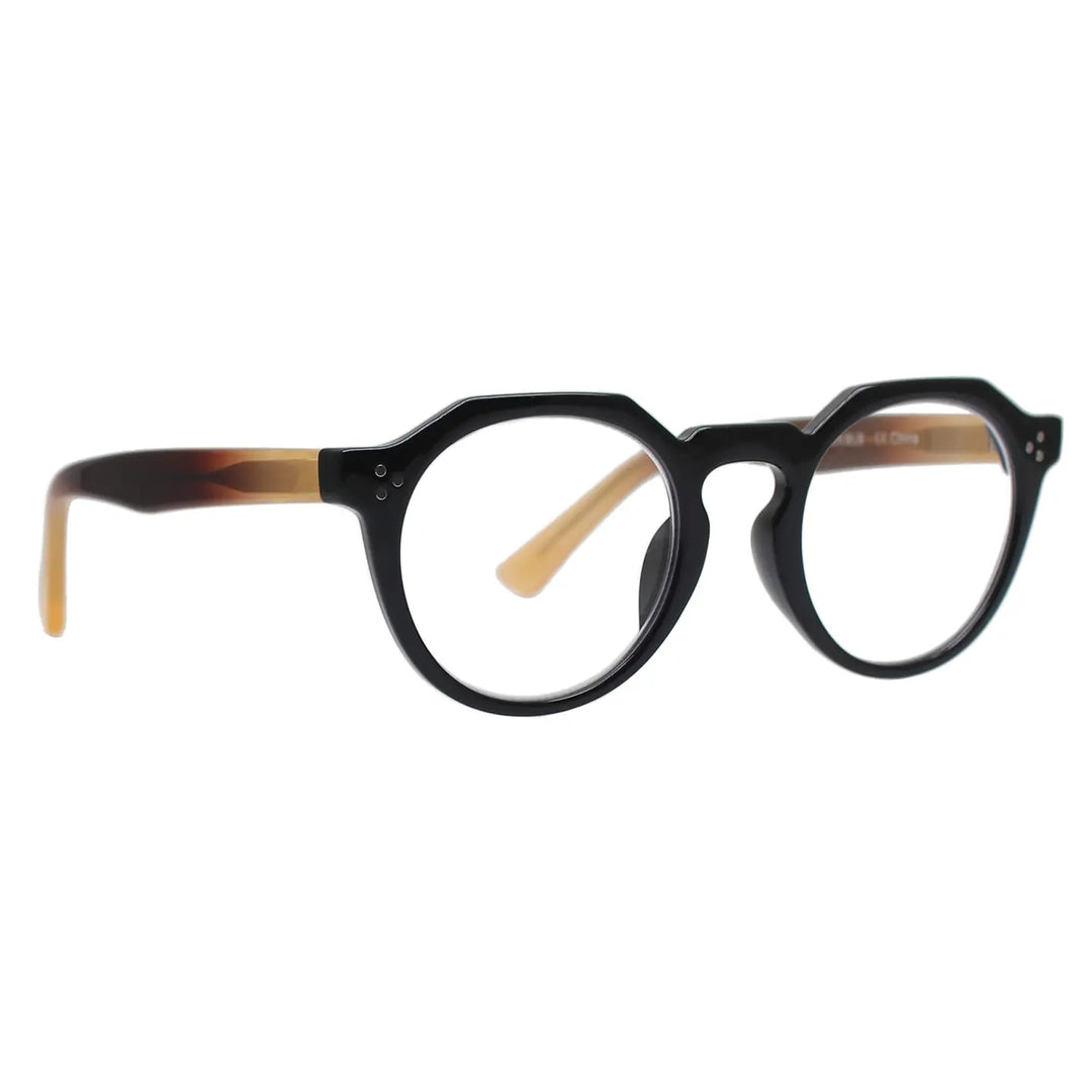 Parker Blue Light Readers in Black & Cream - Mildred Hoit