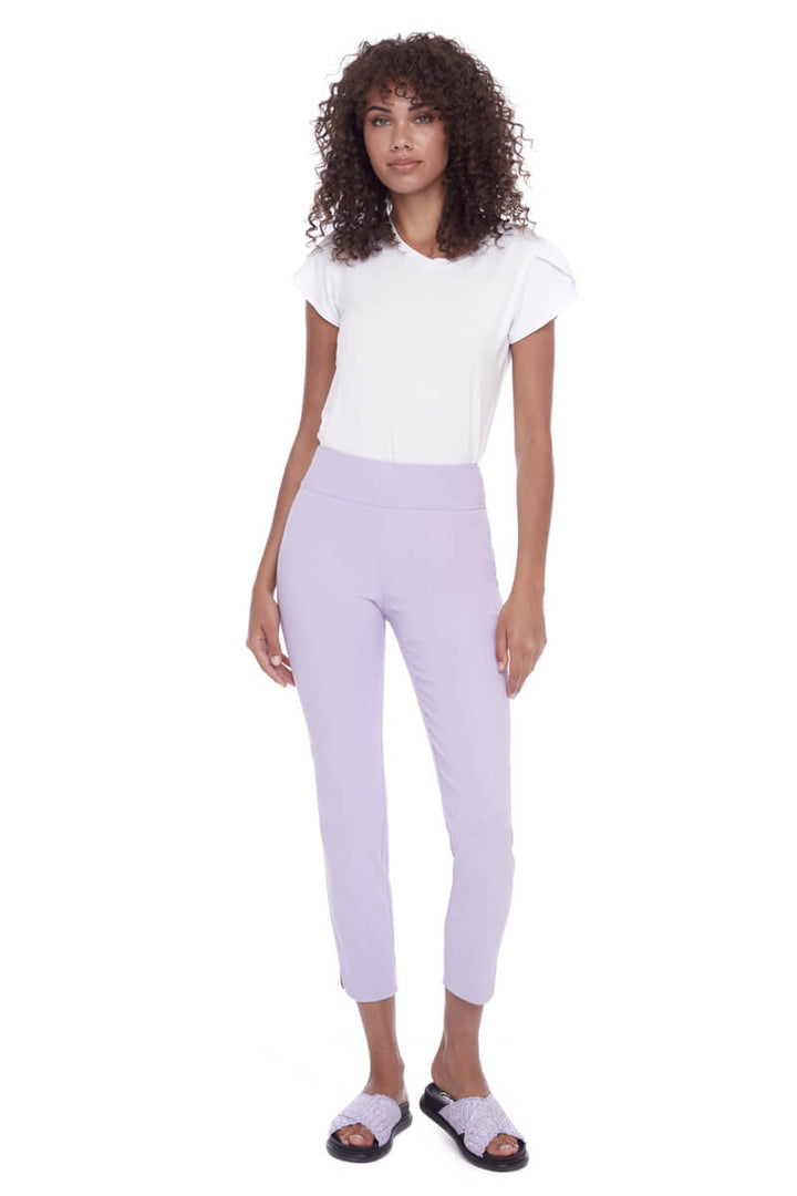 Up! Petal Slit Solid Pants - Lilac