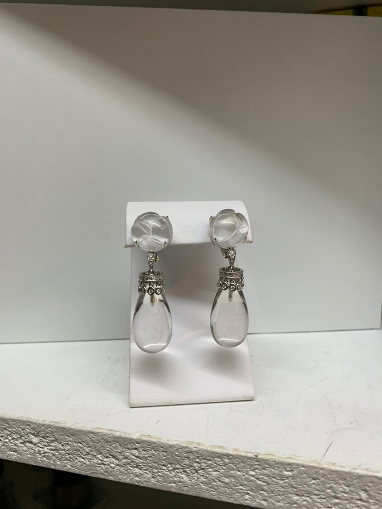 Crystal and Diamond Earring - Mildred Hoit