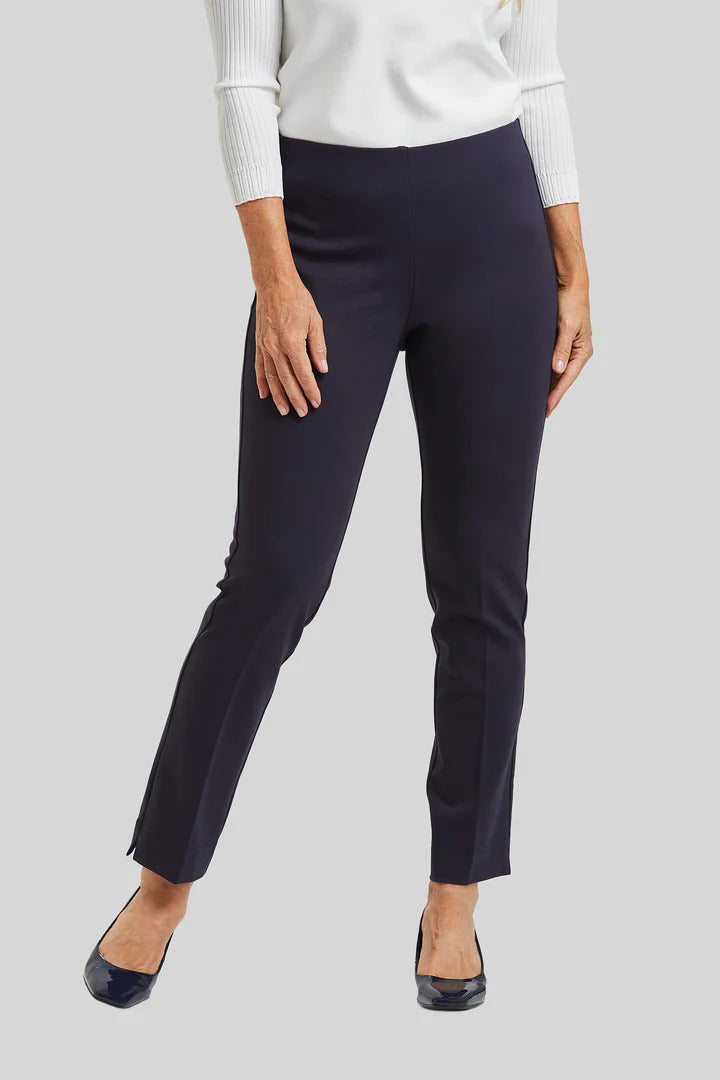 Peace of Cloth Annie Pull on Pant in Navy - Mildred Hoit