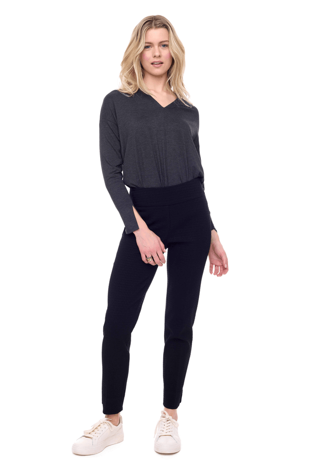 Up! Boss Techno Slim Ankle Pant in Black available at Mildred Hoit in Palm Beach.