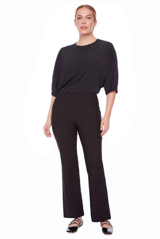 Up! PrecisIon Ponte Full-Length Bootcut Pant in Black
