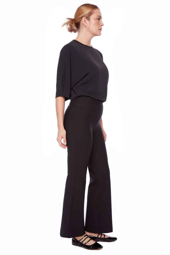 Up! PrecisIon Ponte Full-Length Bootcut Pant in Black