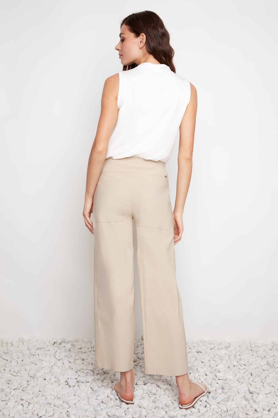 Up! Wide Leg Pant in Sand - Mildred Hoit