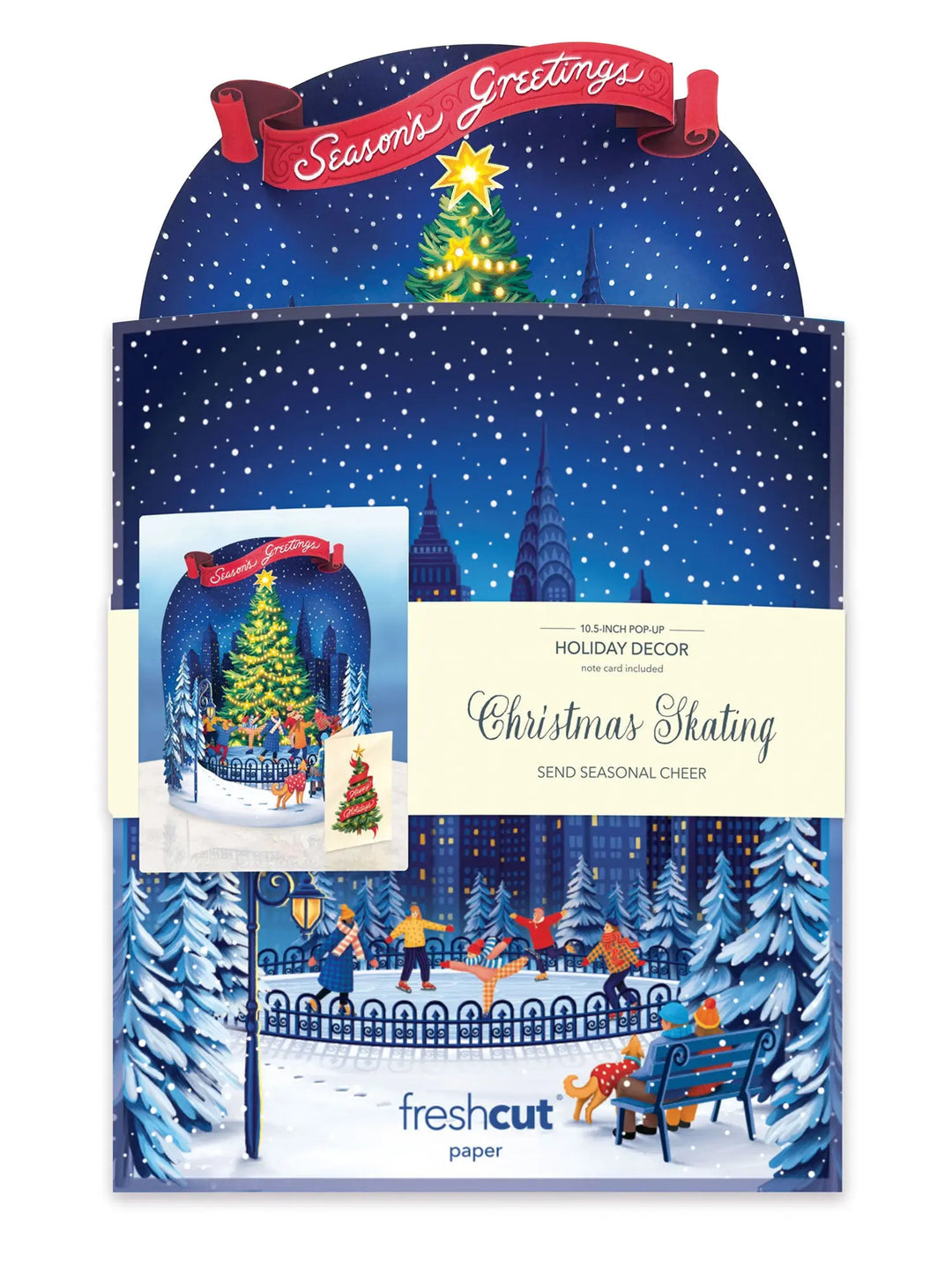Christmas Skating Spectacular Pop-Up Card