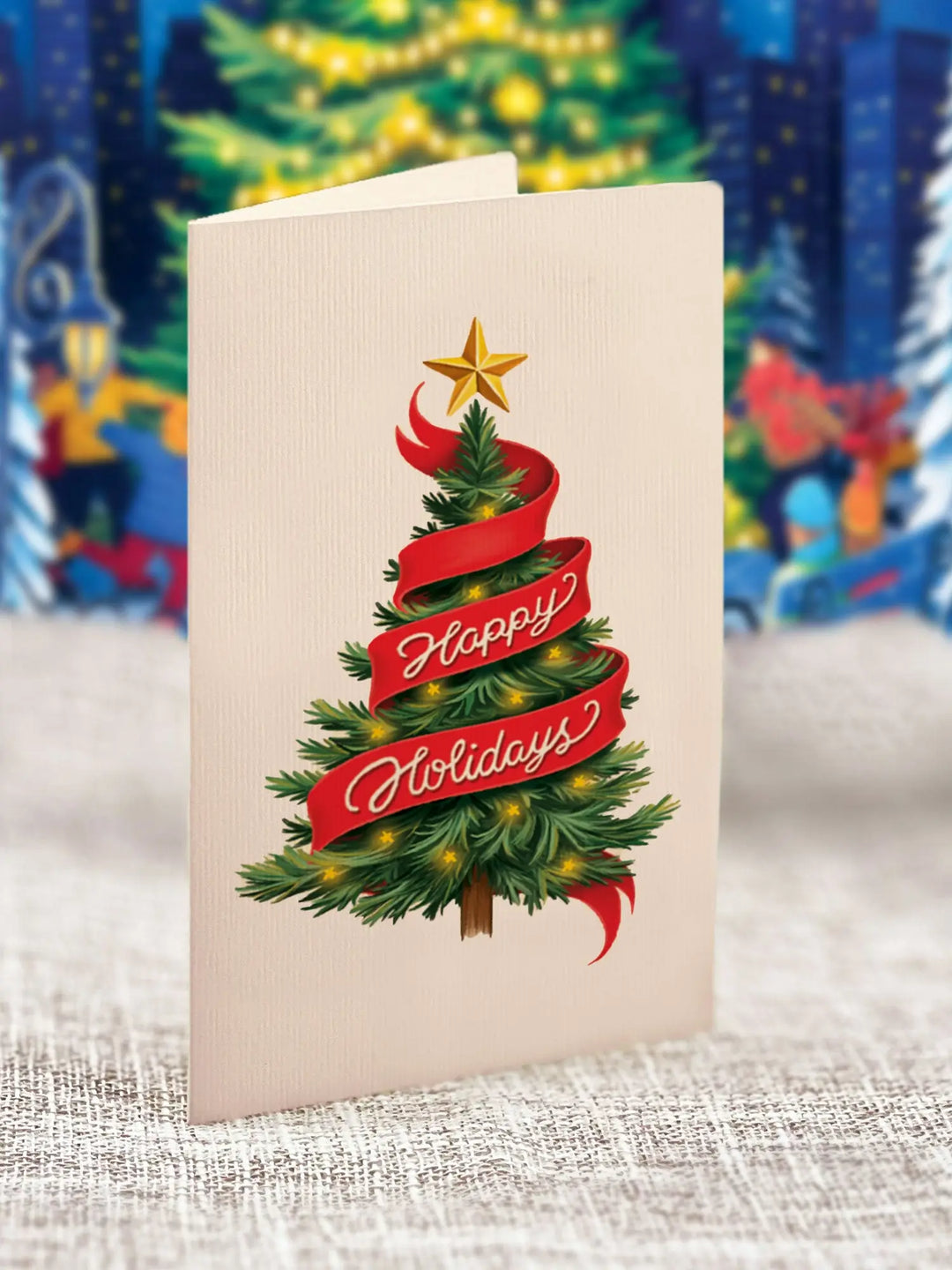 Christmas Skating Spectacular Pop-Up Card