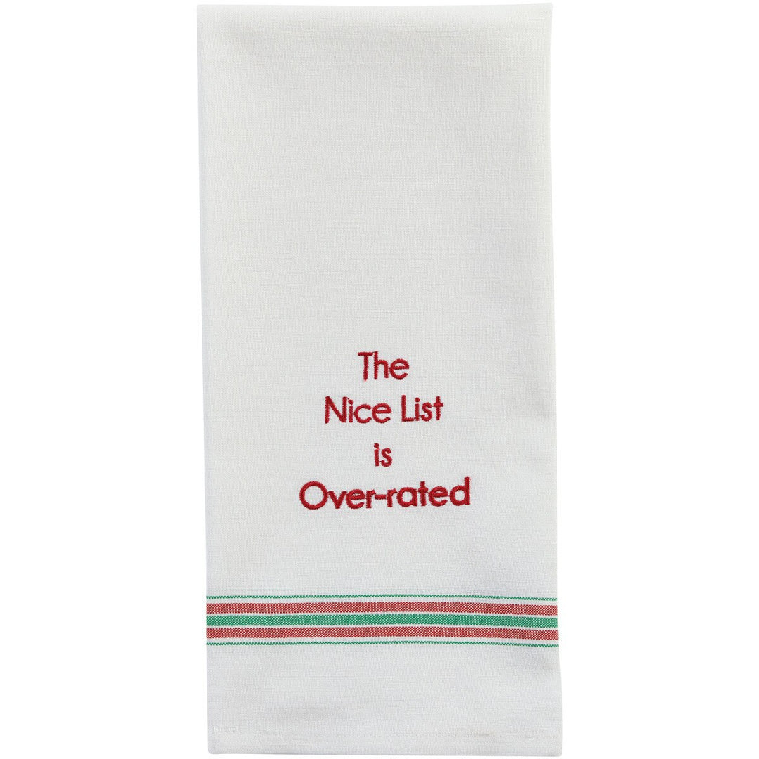 The Nice List Is Over-Rated Dishtowel - Mildred Hoit