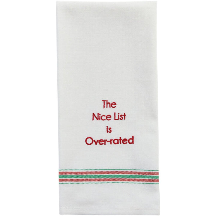 The Nice List Is Over-Rated Dishtowel - Mildred Hoit