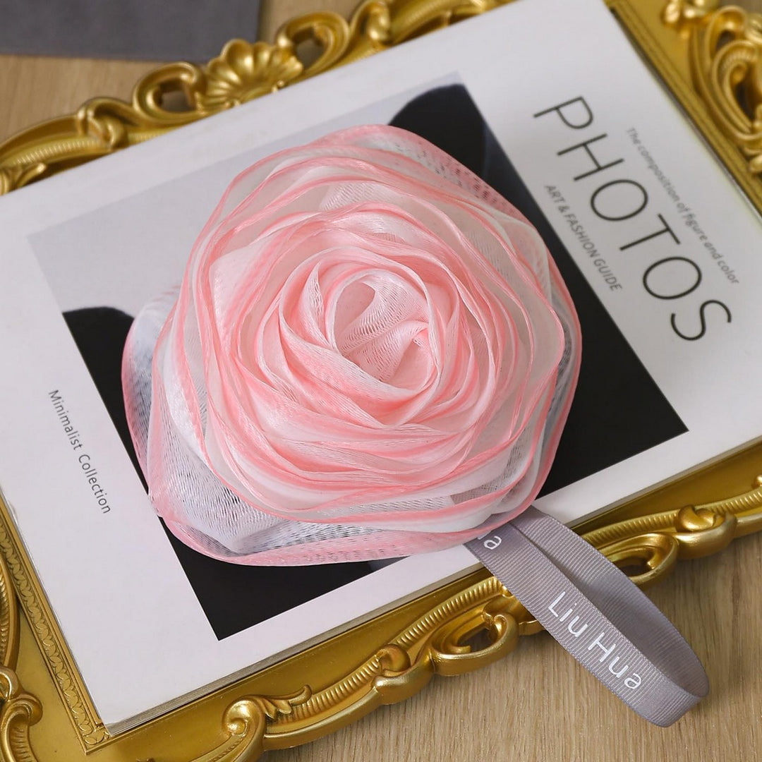 Rose Flower Bubble Bath Ball Pouf - Mildred Hoit