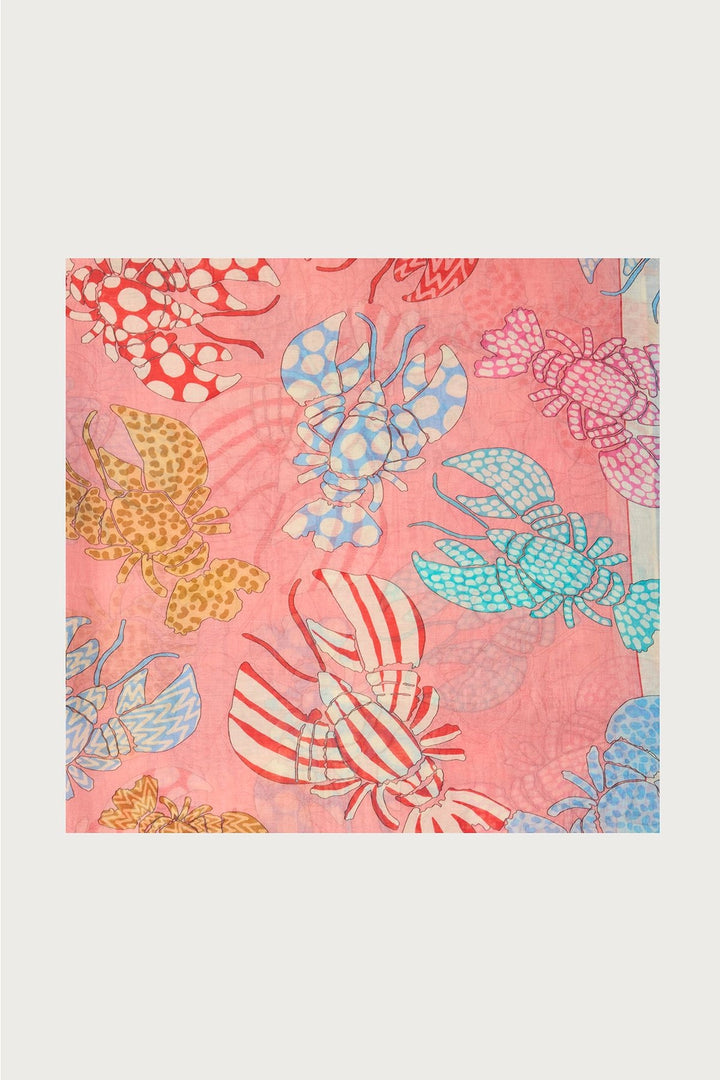 Lobster Printed Scarf - Mildred Hoit
