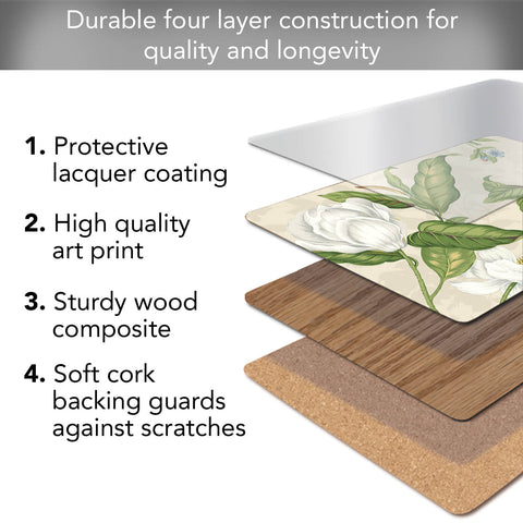 Garden Placemats with Light Background