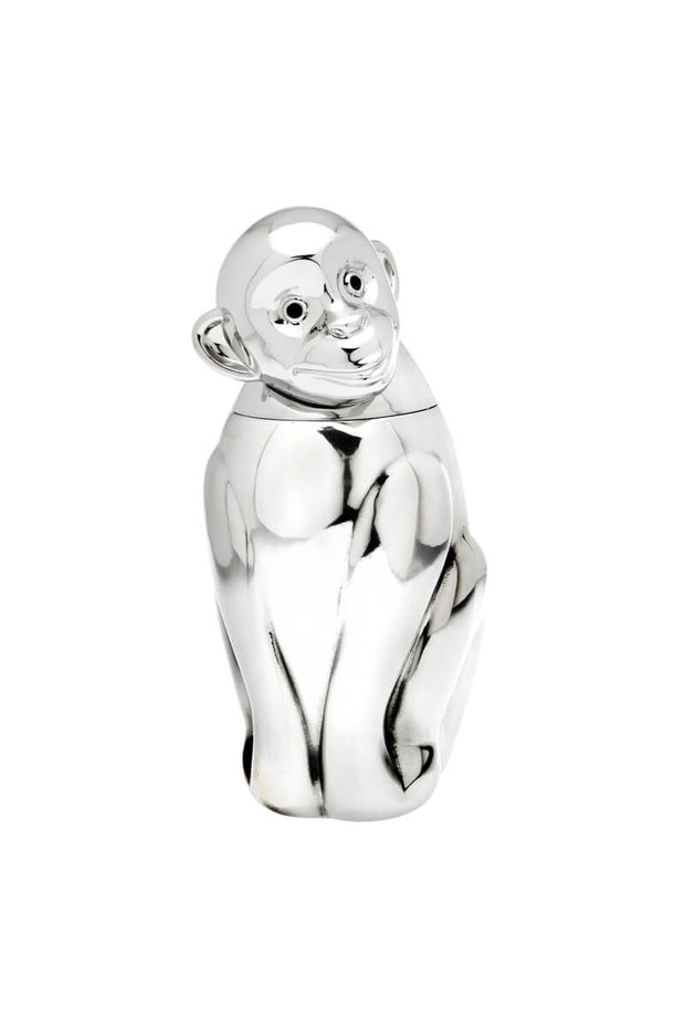 Stainless Steel Monkey Cocktail Shaker available at Mildred Hoit in Palm Beach.