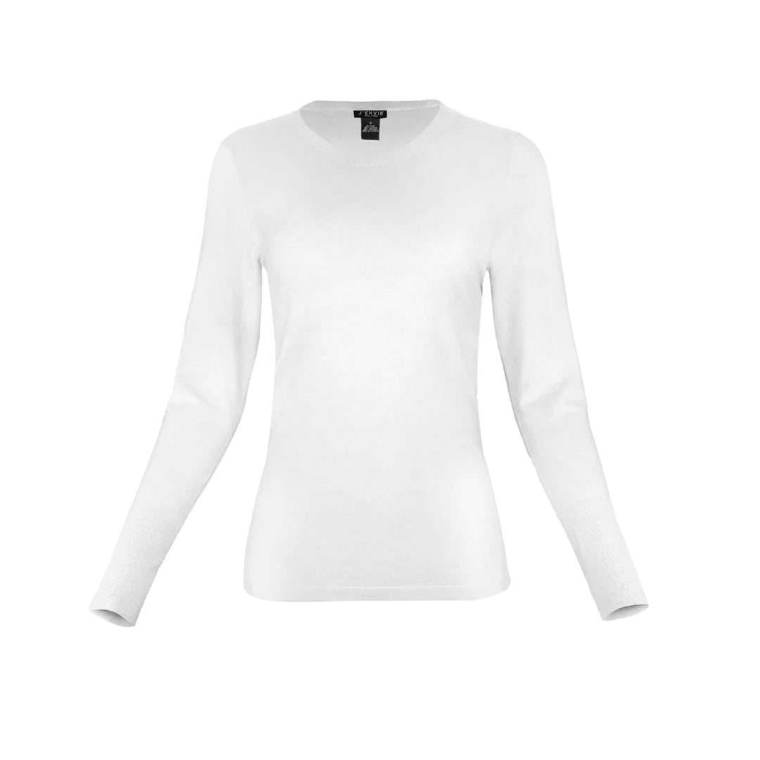 J'envie Relaxed Cammi Crewneck in Ivory - Mildred Hoit