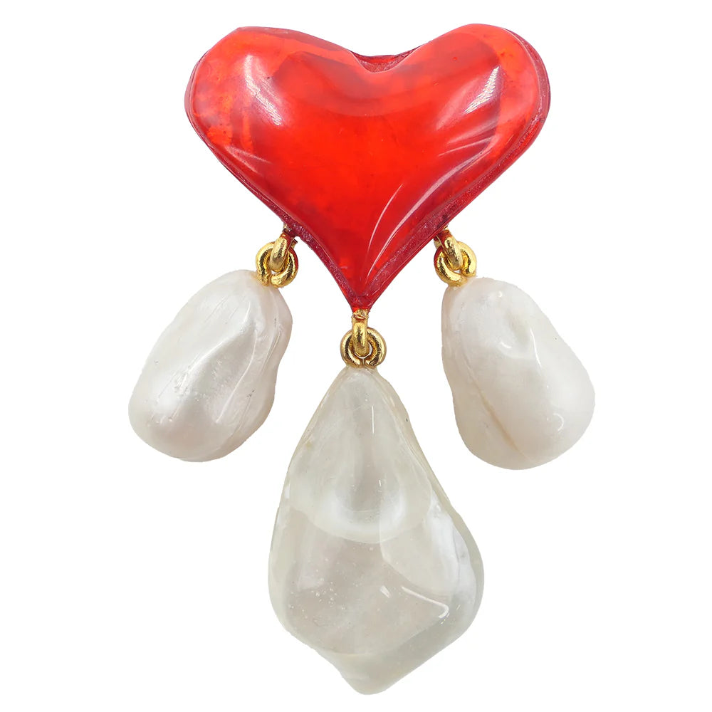 Gabriella Heart Brooch - Mildred Hoit