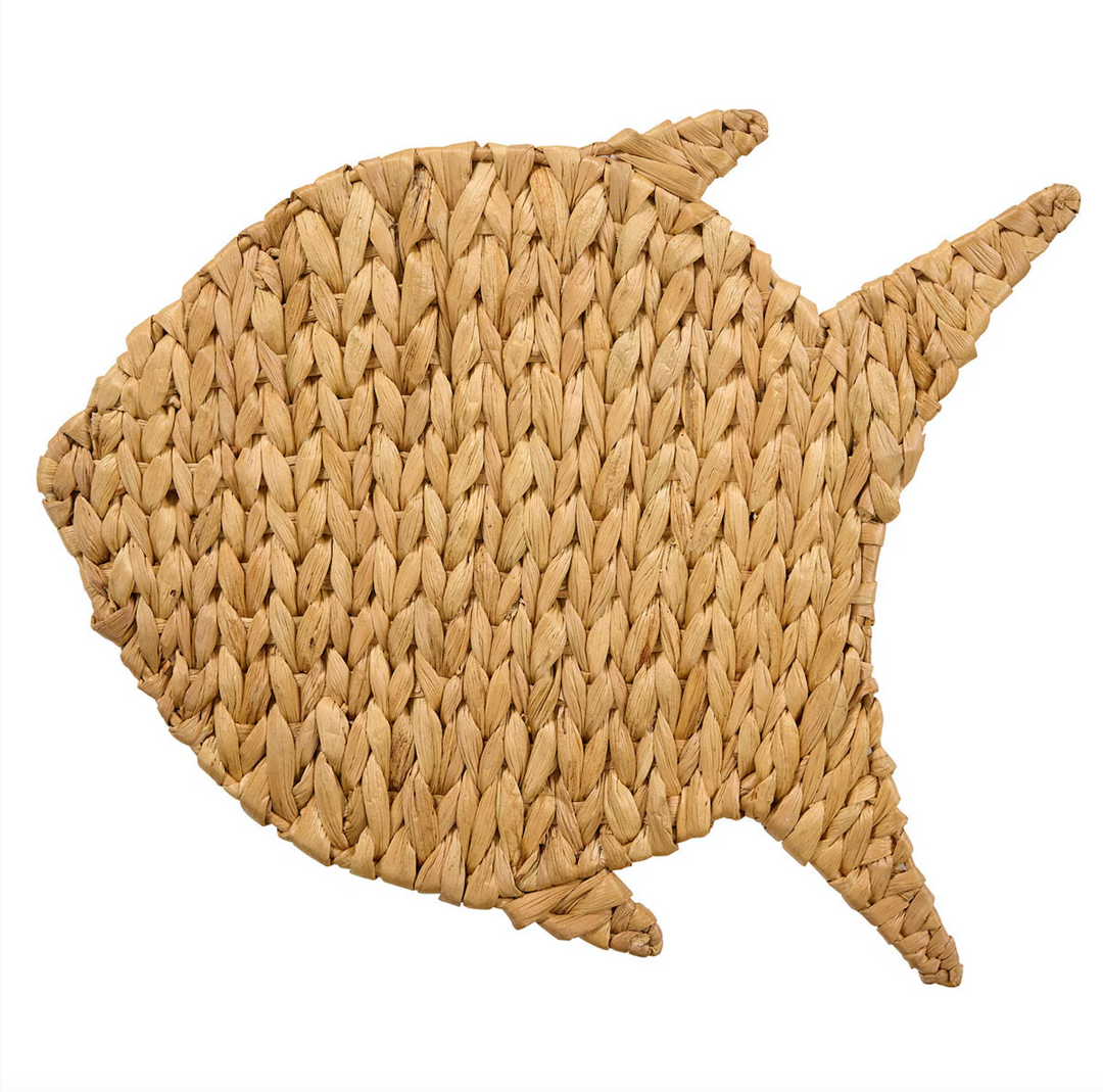 Set of 4 Fish Hyacinth Charger