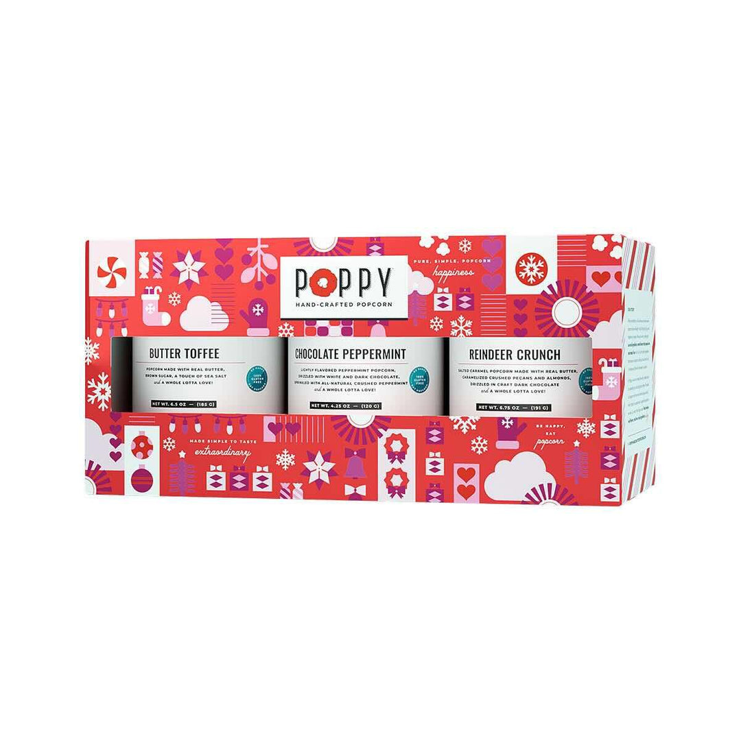 Poppy Handcrafted Popcorn Trio - Mildred Hoit